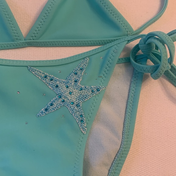 Pate De Sable Turquoise Bikini. Size 4. - Picture 3 of 13